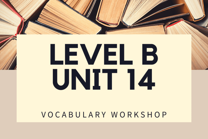 Vocabulary workshop level b unit 14