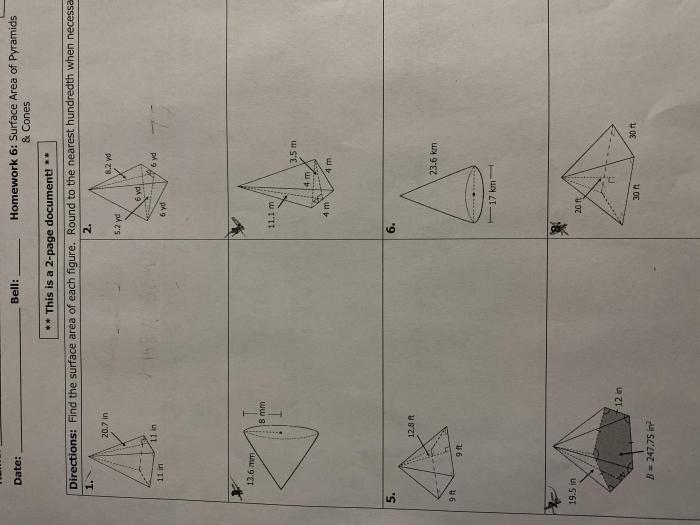 Unit 11 volume and surface area homework 3