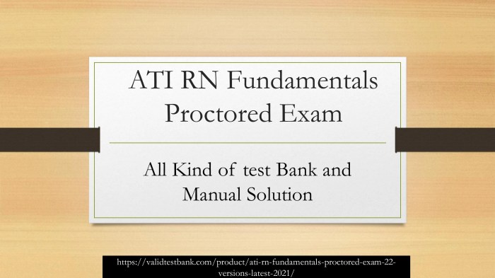 Ati fundamentals proctored exam 2022